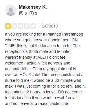Planned Parenthood Escondido California Patient Reviews