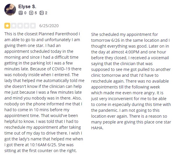 Planned Parenthood Hayward California Patient Reviews