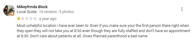 Planned Parenthood Los Angeles California Google Reviews