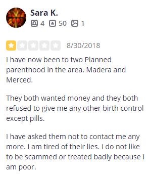 Planned Parenthood Madera California Patient Reviews