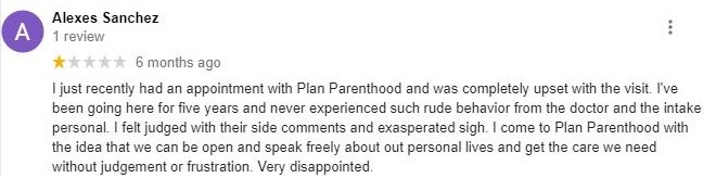 Planned Parenthood Colorado Springs Patient Reviews