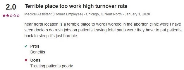 Planned Parenthood Chicago Illinois Employee Reviews