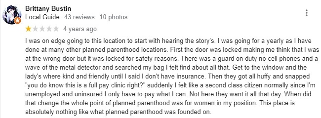 Planned Parenthood Kansas Patient Reviews