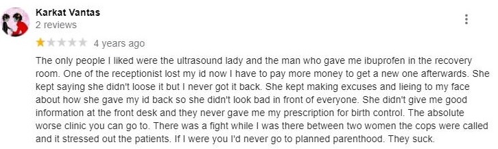 Planned Parenthood Baltimore Maryland Patient Reviews