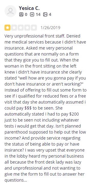 Planned Parenthood Frederick Maryland Patient Reviews
