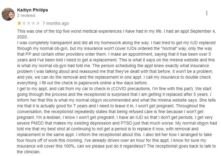  Planned Parenthood Gaithersburg Maryland Patient Reviews