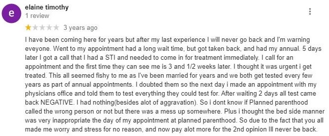 Planned Parenthood Lincoln Nebraska Patient Reviews