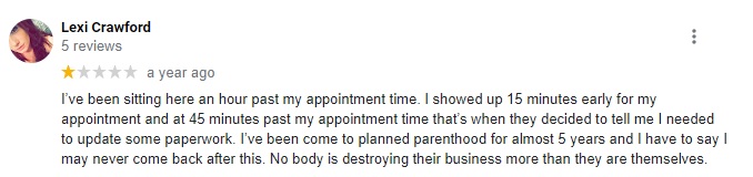 Planned Parenthood Tempe Arizona Patient Reviews