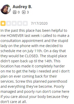 Planned Parenthood Tempe Arizona Patient Reviews