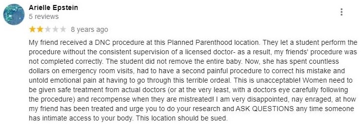 Planned Parenthood Georgetown Center Indianapolis Indiana Patient Reviews
