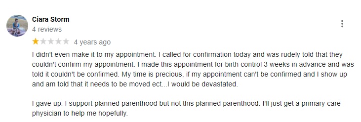 Planned Parenthood Lafayette Indiana Patient Reviews