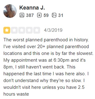 Planned Parenthood Towson Maryland Patient Reviews