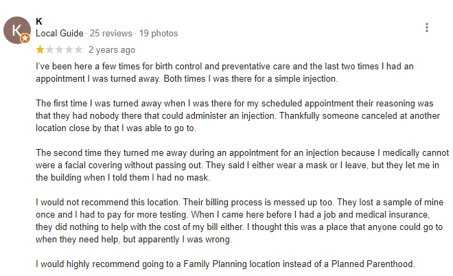 Planned Parenthood Aurora Colorado Patient Reviews