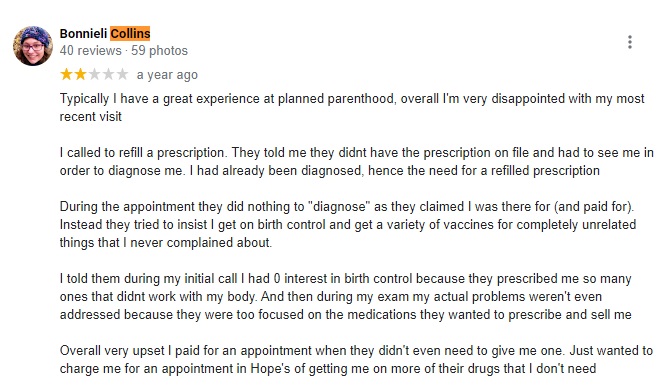 Planned Parenthood Denver Colorado Patient Reviews