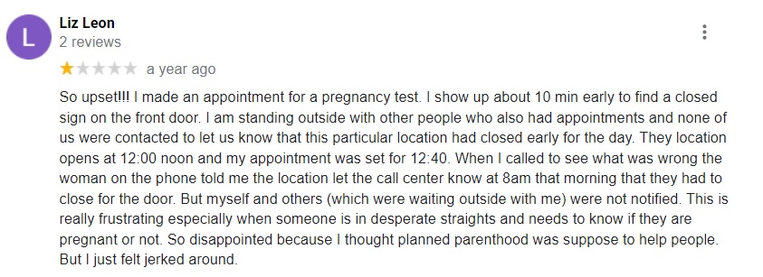 Planned Parenthood Pembroke Pines Florida Patient Reviews